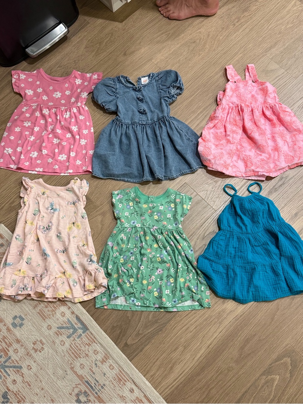TODDLER GIRL 2T BUNDLE - 6 dresses - 5 tanks - 1 swim